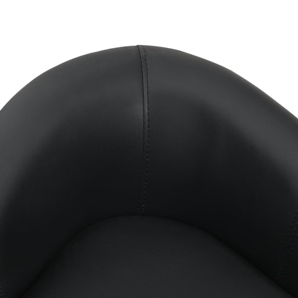 vidaXL Dog Sofa Black 26.4"x16.1"x15.4" Faux Leather. Picture 6