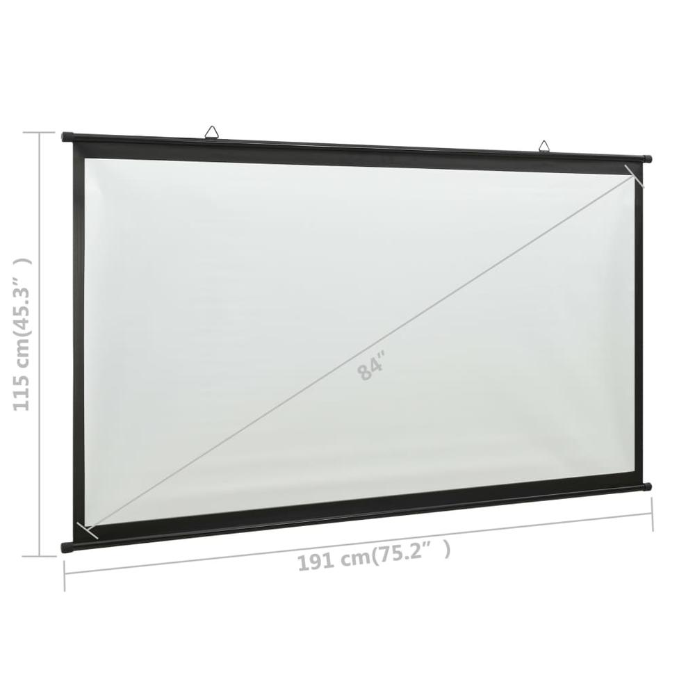 vidaXL Projection Screen 84" 16:9 1393. Picture 7