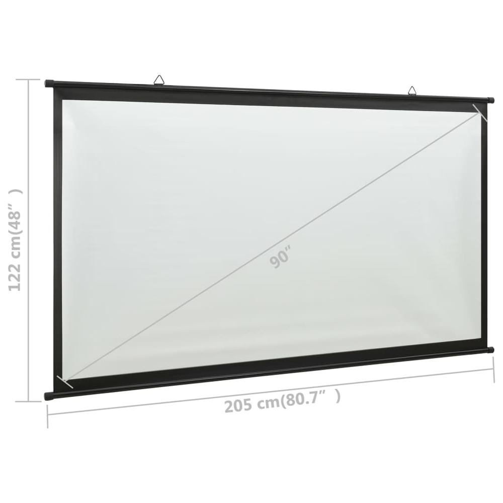 vidaXL Projection Screen 90" 16:9 1394. Picture 7
