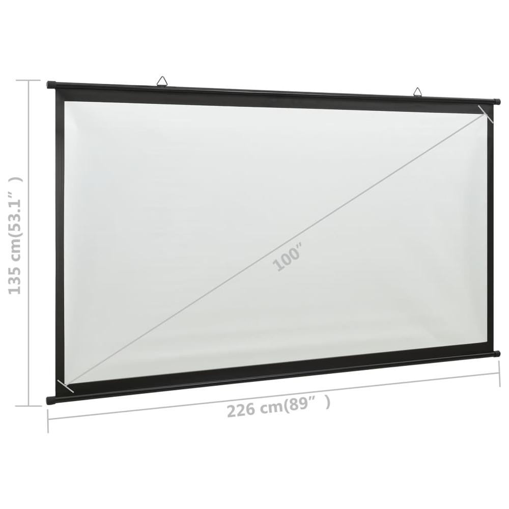 vidaXL Projection Screen 100" 16:9 1395. Picture 7