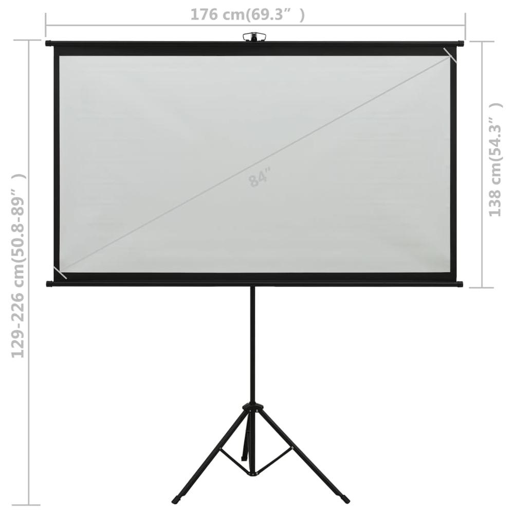 vidaXL Projection Screen with Tripod 84" 4:3 1405. Picture 7
