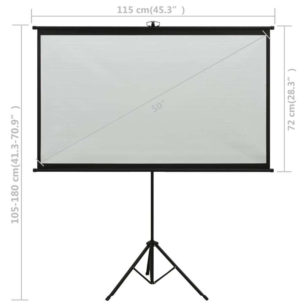 vidaXL Projection Screen with Tripod 50" 16:9 1408. Picture 7
