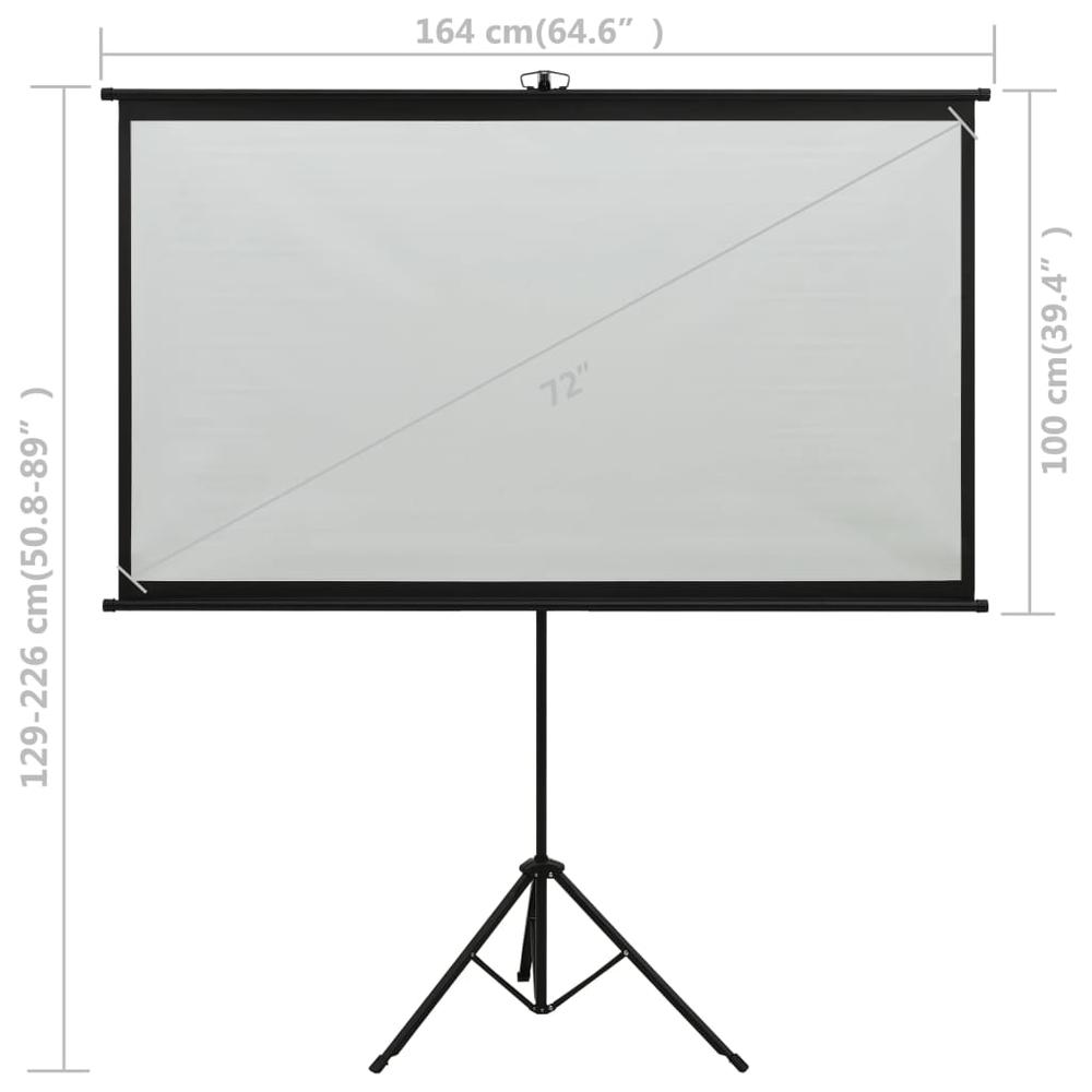 vidaXL Projection Screen with Tripod 72" 16:9 1410. Picture 7