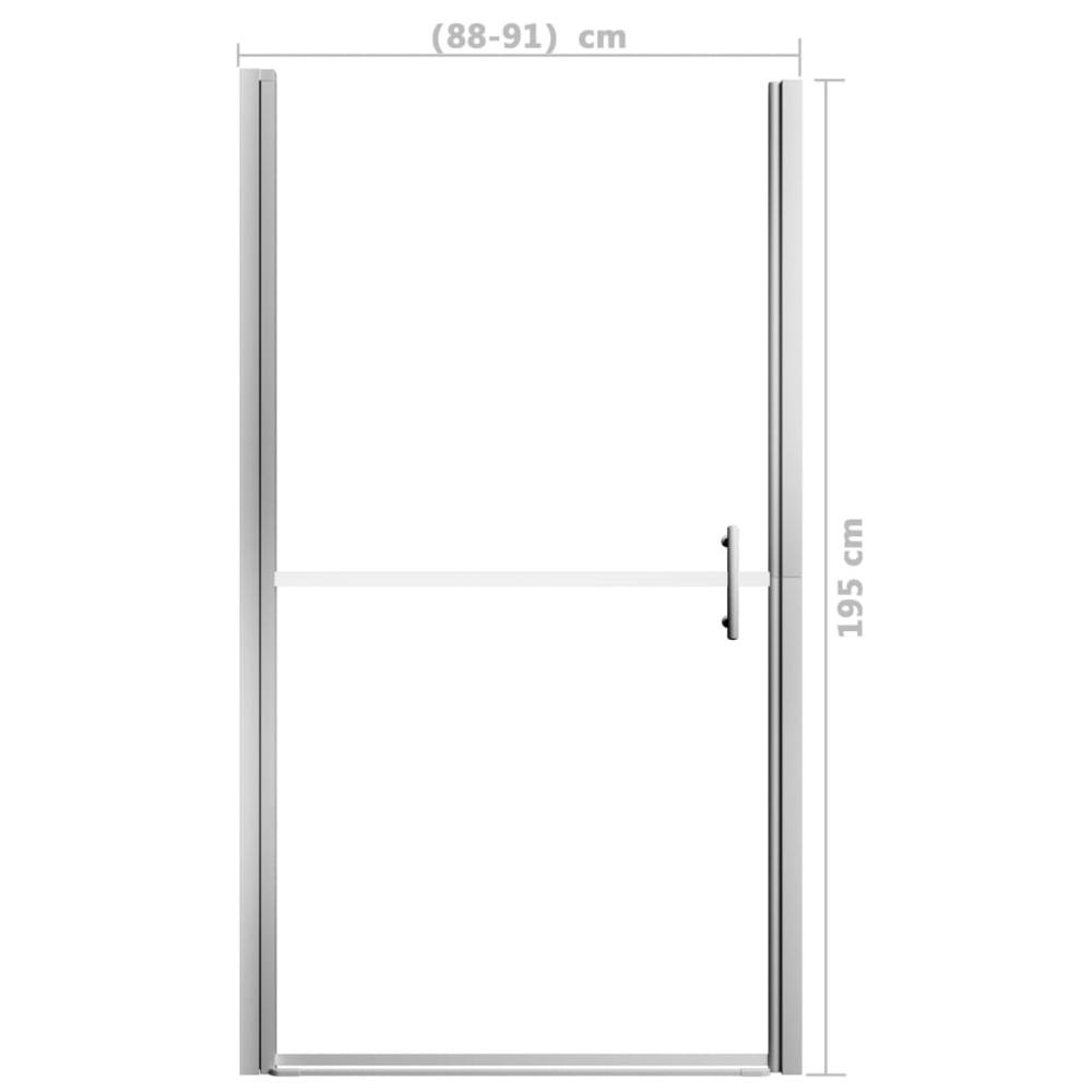 Shower Door Frost Tempered Glass 35.8"x76.8". Picture 4