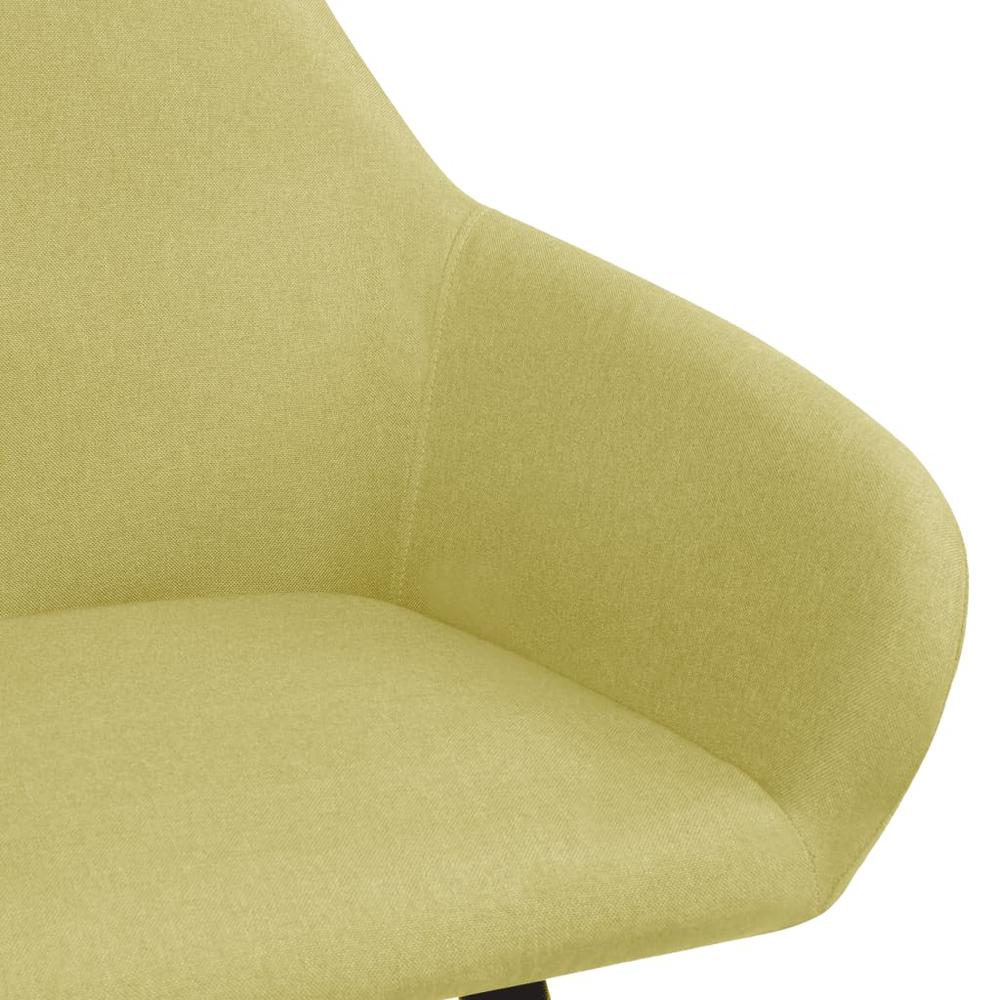 vidaXL Dining Chairs 2 pcs Green Fabric, 323026. Picture 5
