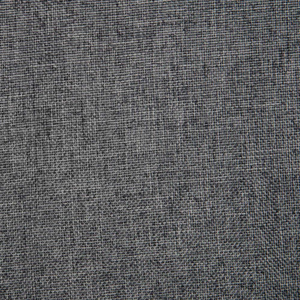 vidaXL Swivel Dining Chair Dark Gray Fabric. Picture 7