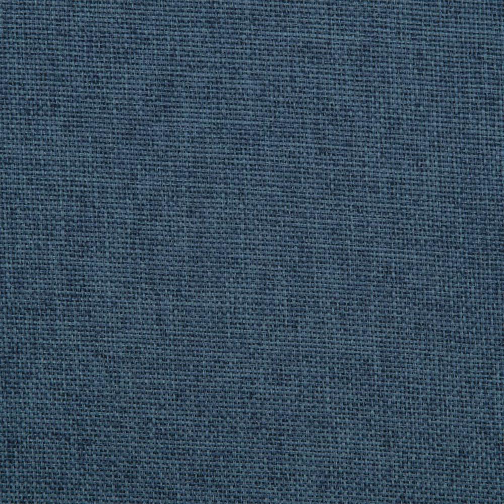 vidaXL Swivel Dining Chair Blue Fabric. Picture 7