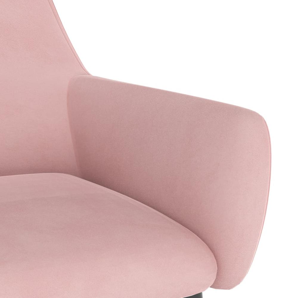 vidaXL Dining Chairs 2 pcs Pink Velvet. Picture 6