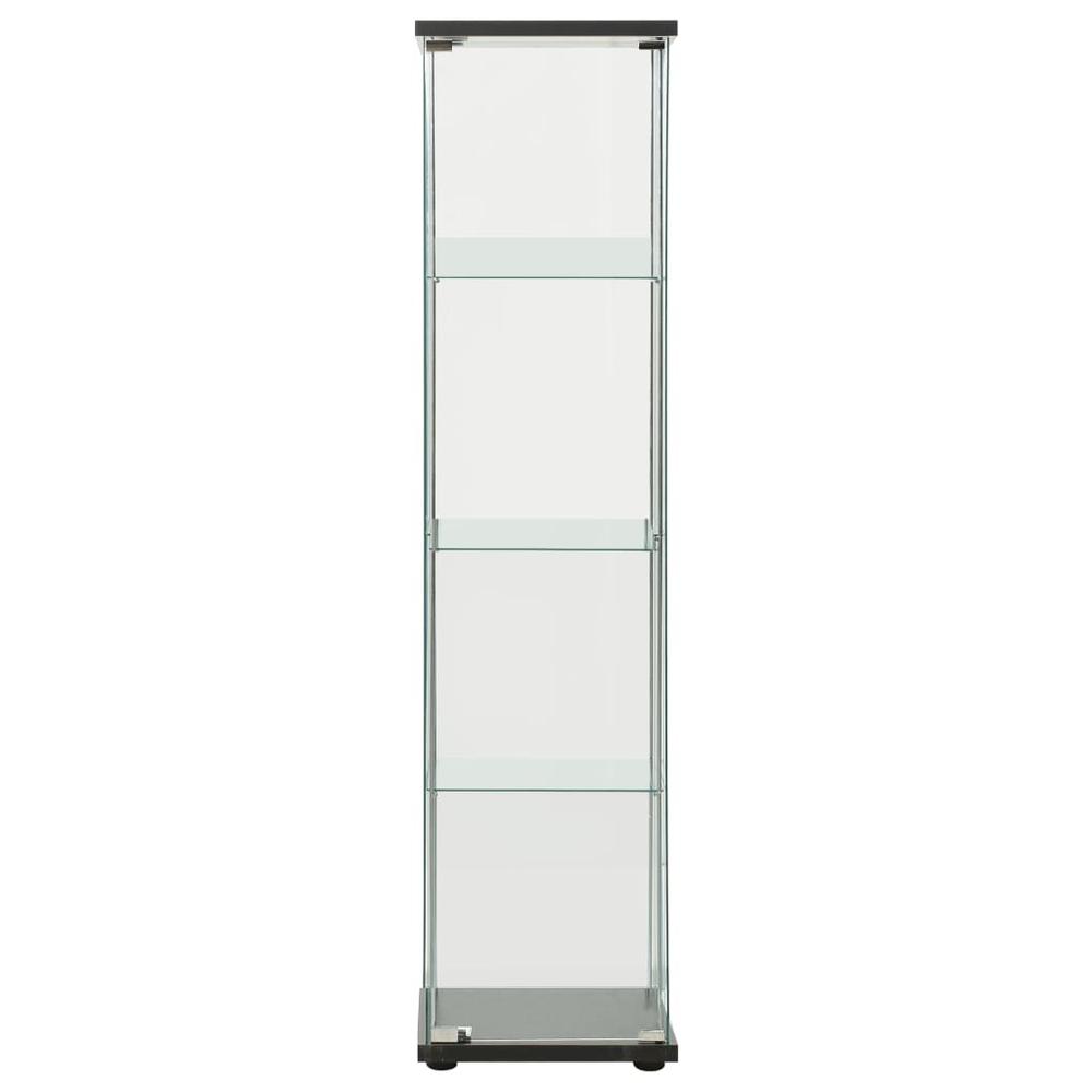 vidaXL Storage Cabinet Tempered Glass White 2795. Picture 2