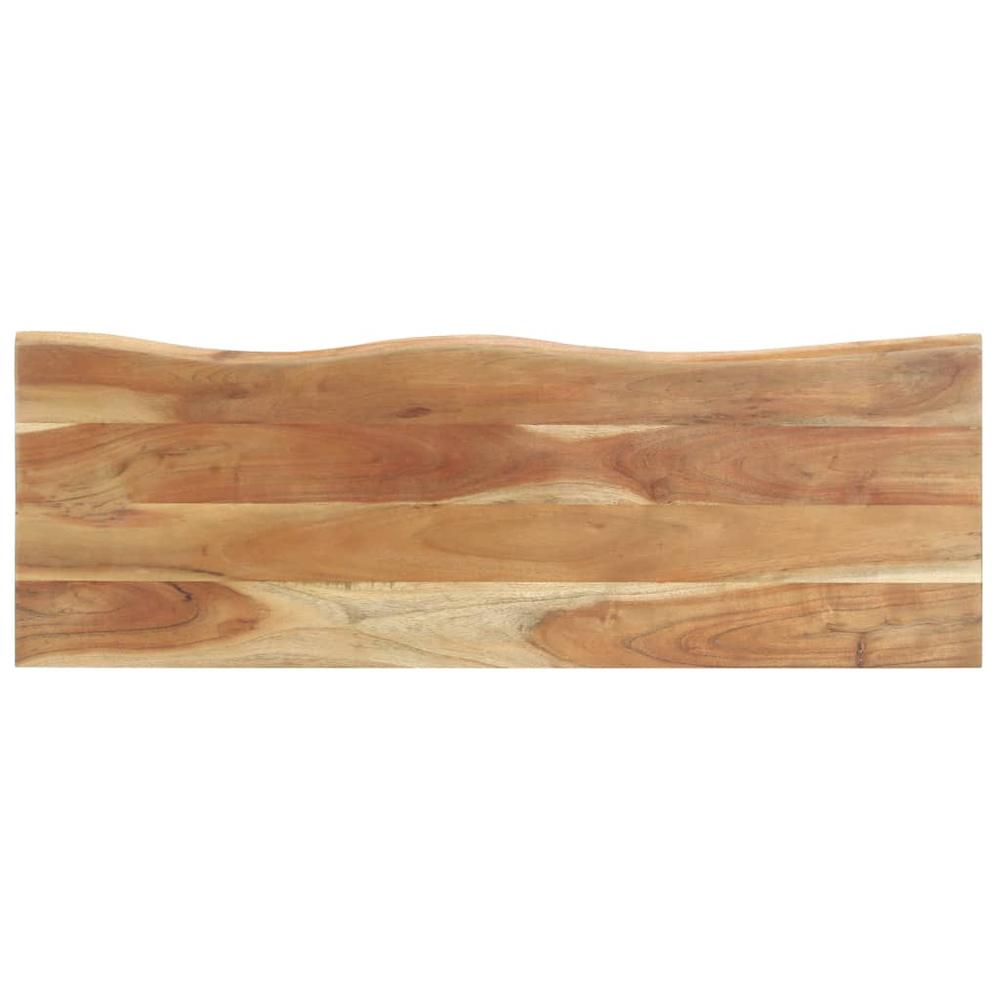 vidaXL Peg with Live Edge 39.4"x13.8"x8.7" Solid Acacia Wood 0251. Picture 5