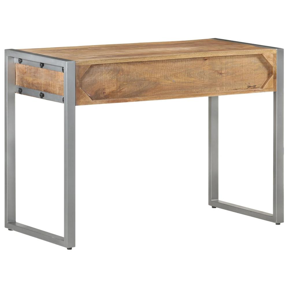 vidaXL Desk 42.5"x19.7"x29.5" Rough Mango Wood 3491. Picture 5
