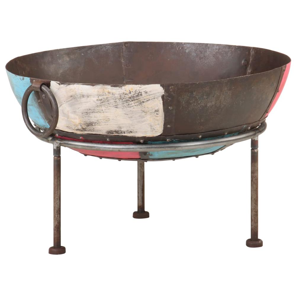 Colorful Rustic Fire Pit Ã˜ 23.6" Iron. Picture 11