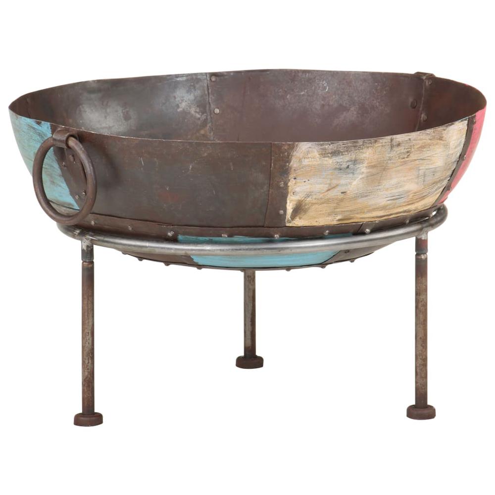 Colorful Rustic Fire Pit Ã˜ 23.6" Iron. Picture 8