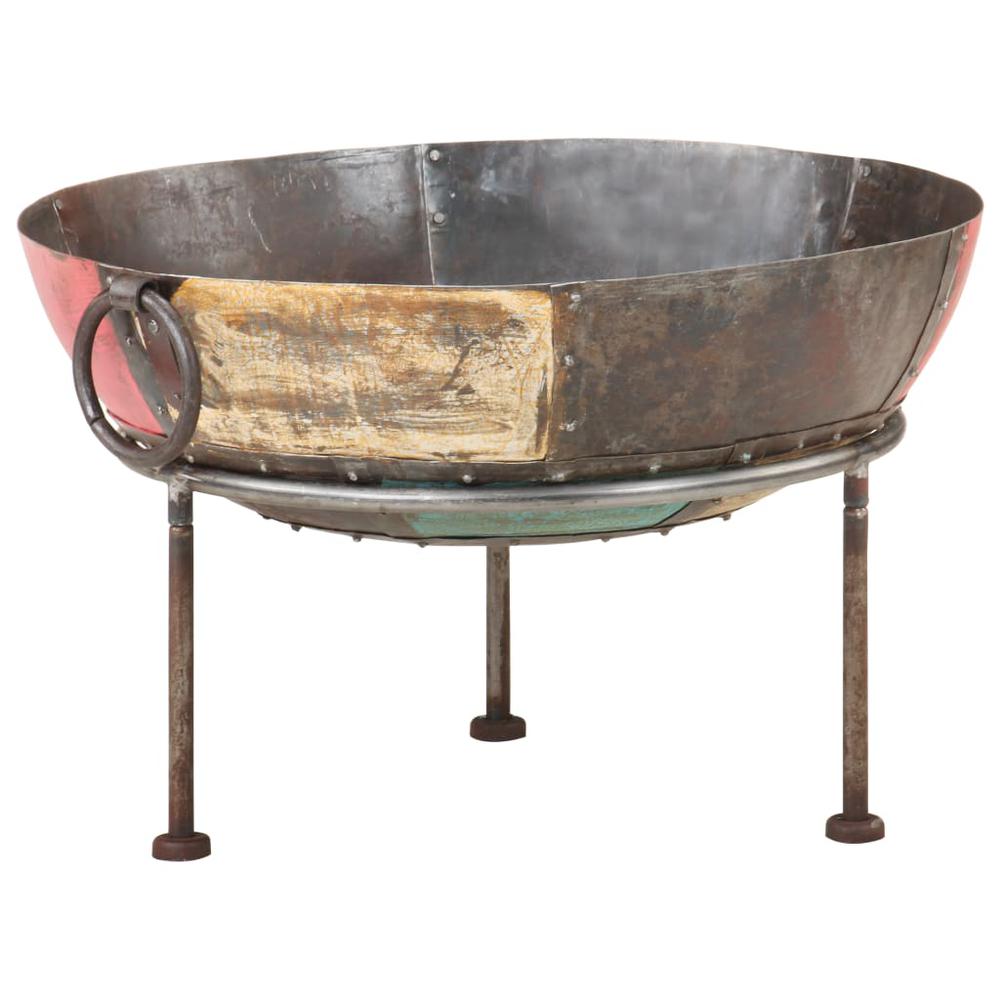 Colorful Rustic Fire Pit Ã˜ 23.6" Iron. Picture 9