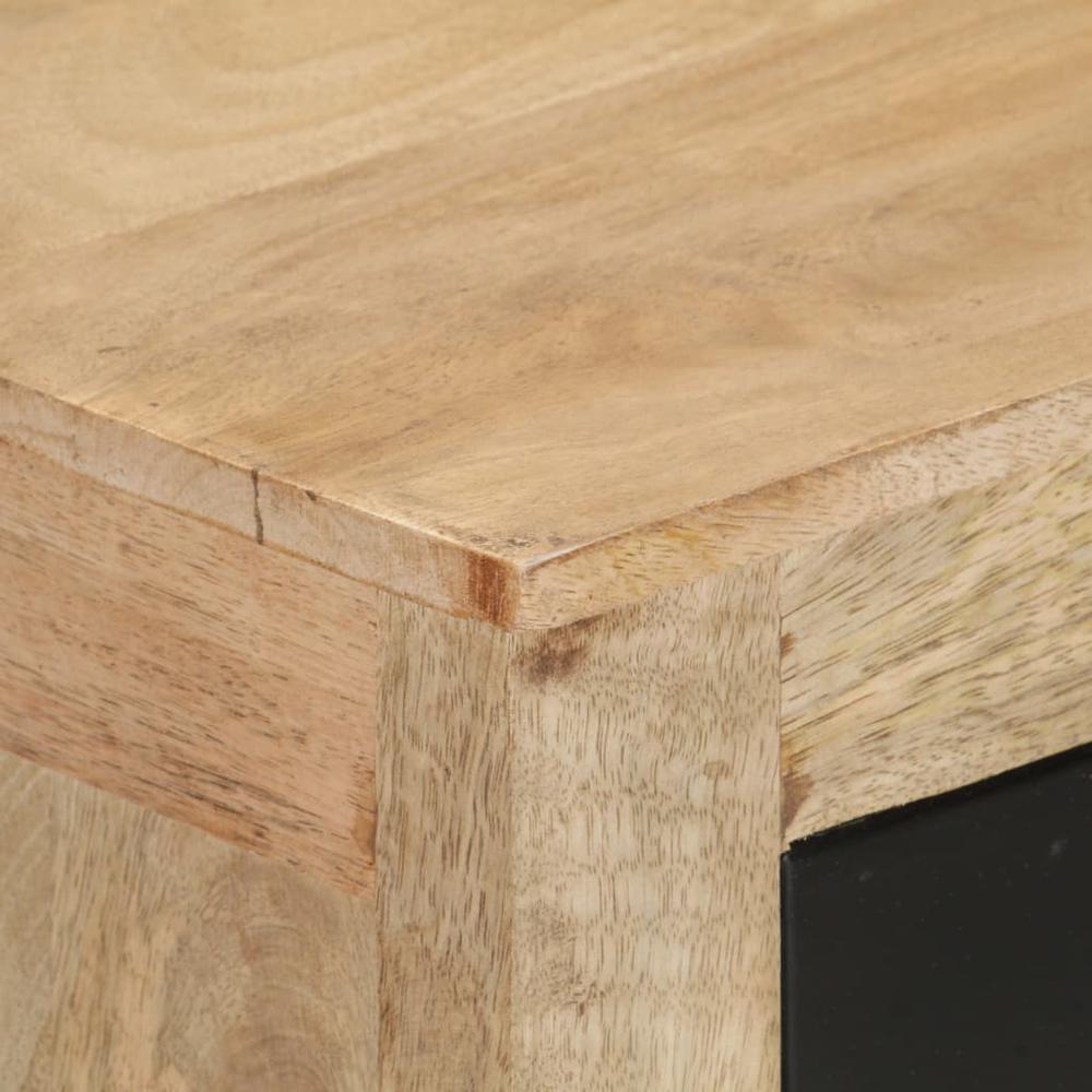 vidaXL Sideboard 23.6"x13.8"x29.5" Solid Mango Wood, 323600. Picture 5
