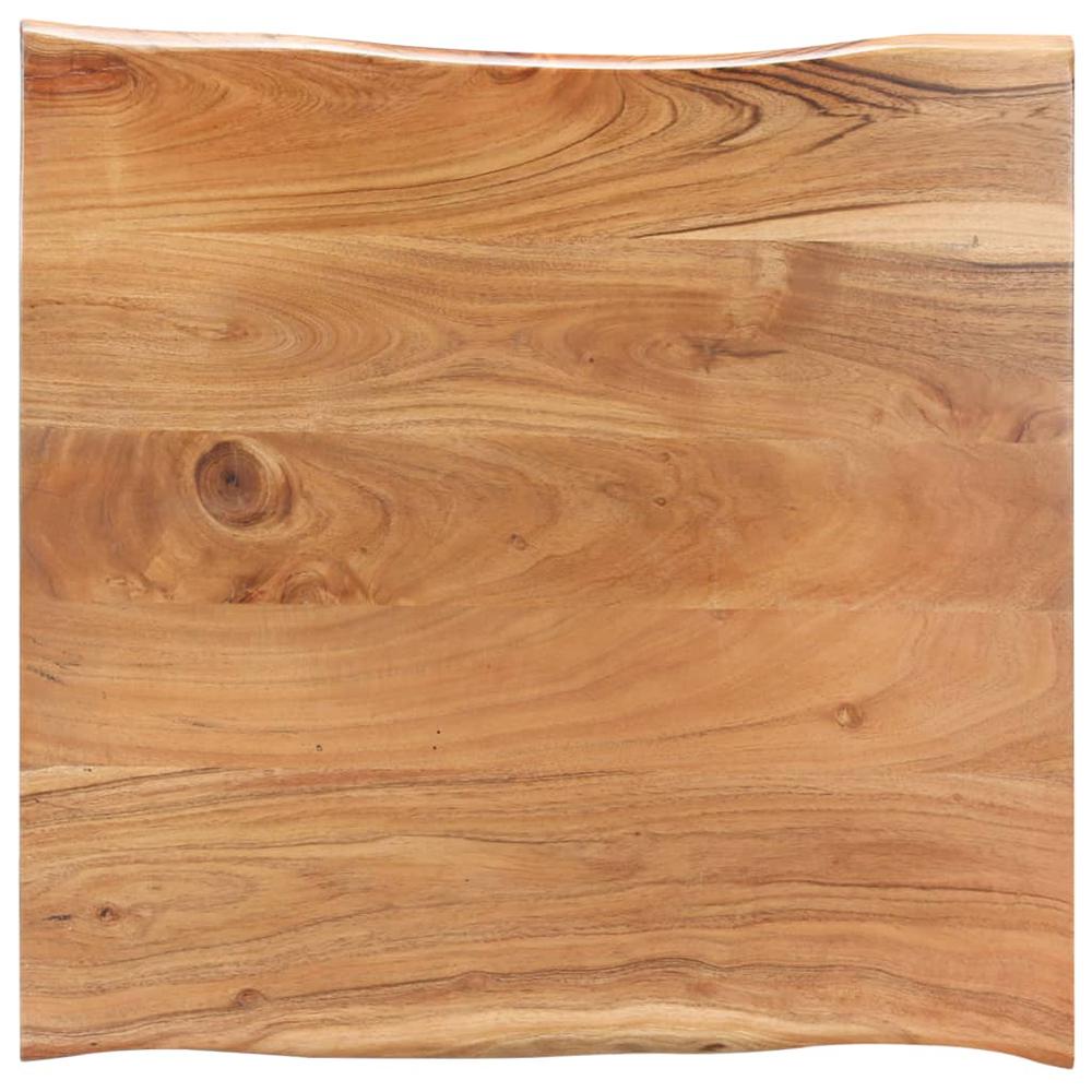 vidaXL Coffee Table with Live Edges 23.6"x23.6"x15.7" Solid Acacia Wood 1047. Picture 6