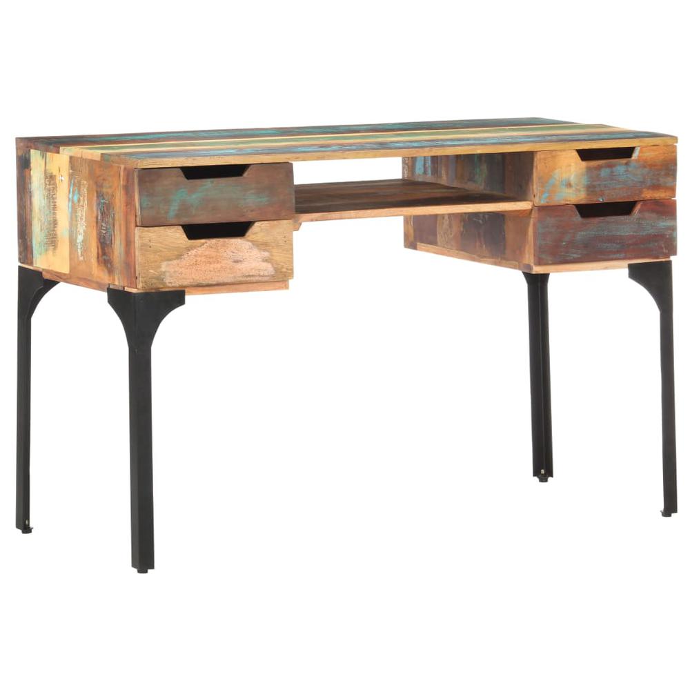 vidaXL Desk 46.5"x18.9"x29.5" Solid Reclaimed Wood 0665. Picture 12