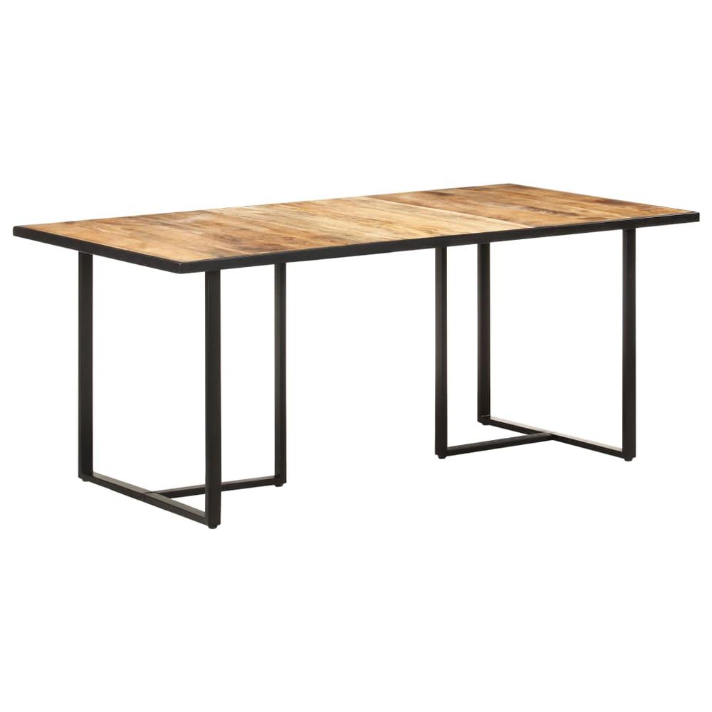 vidaXL Dining Table 70.9" Rough Mango Wood 0695. Picture 8