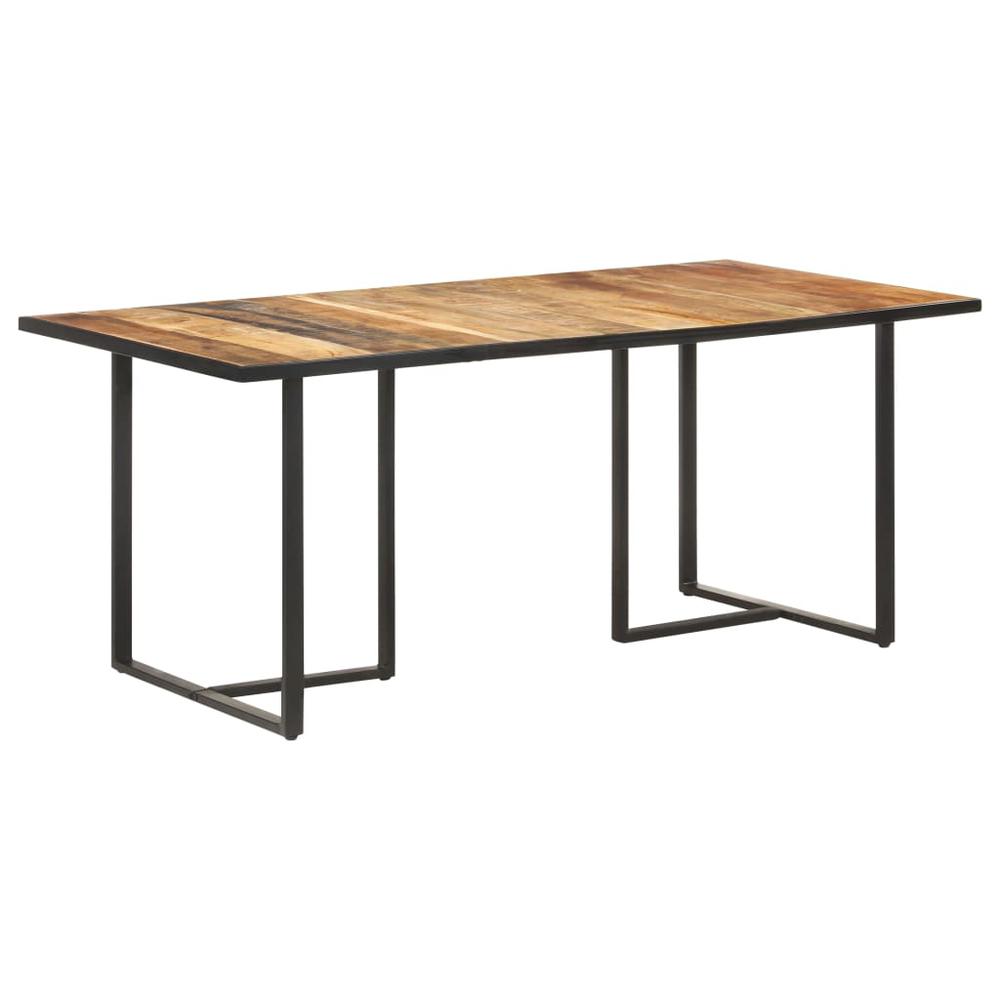 vidaXL Dining Table 70.9" Rough Mango Wood 0695. Picture 10