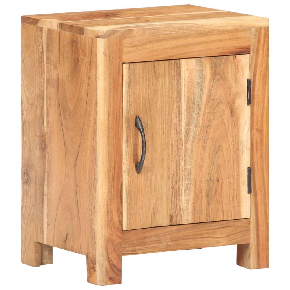 vidaXL Bedside Cabinet 15.7"x11.8"x19.7" Solid Acacia Wood, 320474. Picture 1