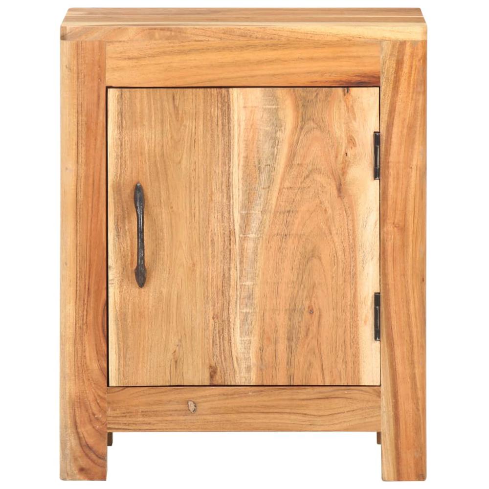 vidaXL Bedside Cabinet 15.7"x11.8"x19.7" Solid Acacia Wood, 320474. Picture 4