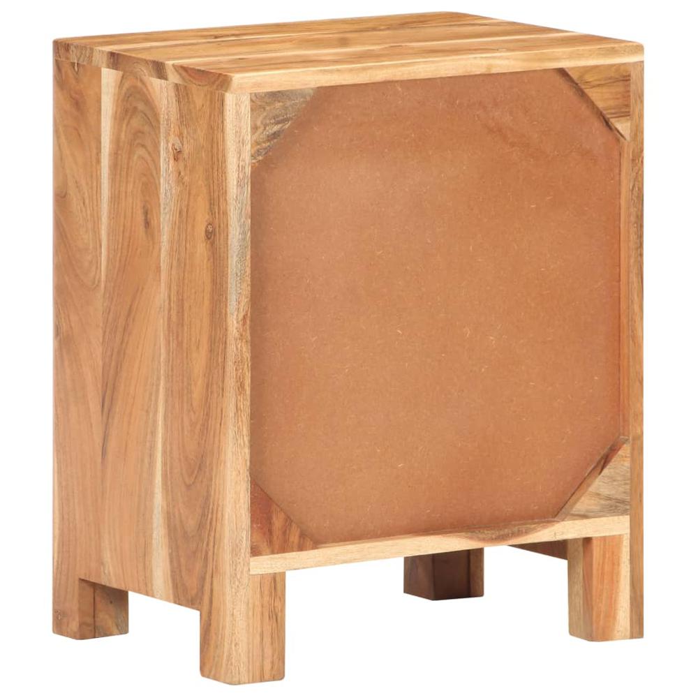 vidaXL Bedside Cabinet 15.7"x11.8"x19.7" Solid Acacia Wood, 320474. Picture 5