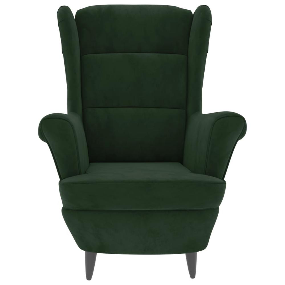 Armchair Dark Green Velvet. Picture 2