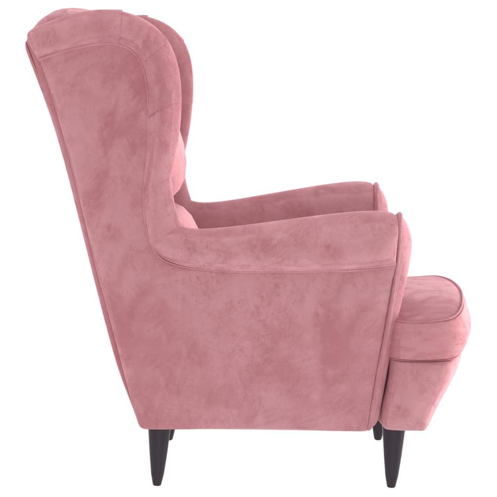 Armchair Pink Velvet. Picture 3