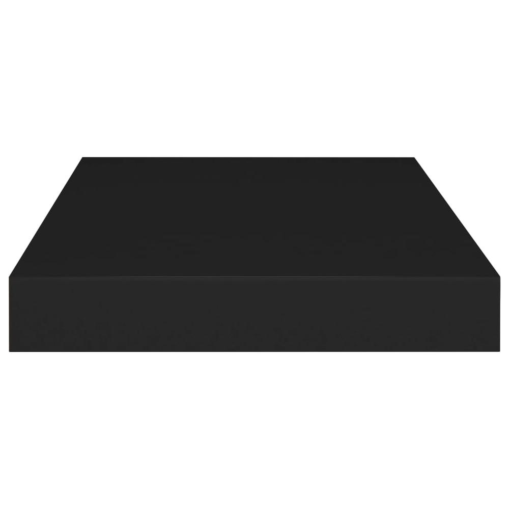 vidaXL Floating Wall Shelf Black 15.7"x9.1"x1.5" MDF. Picture 5