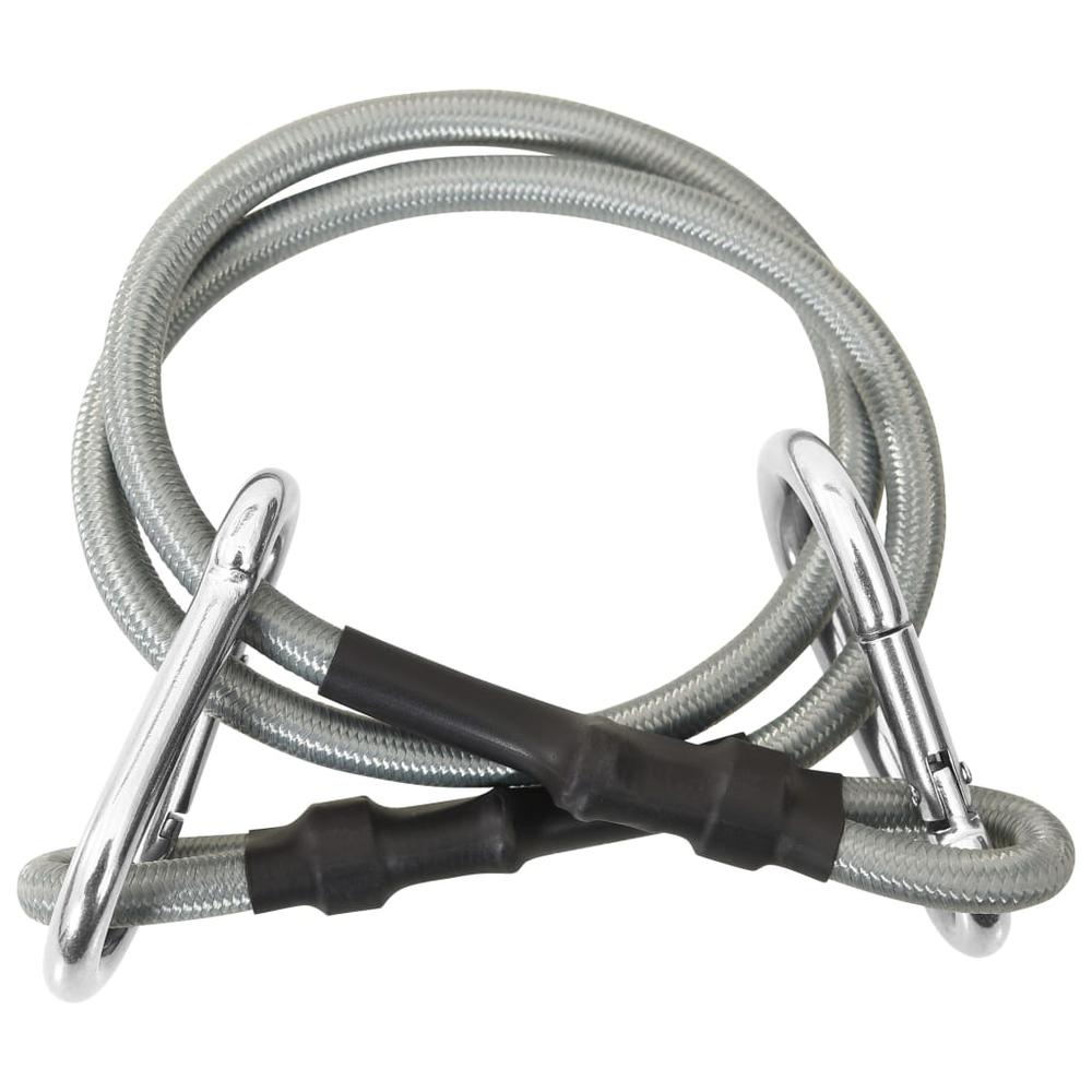 vidaXL Ropes with Carabiner 4 pcs Rubber 0252. Picture 3