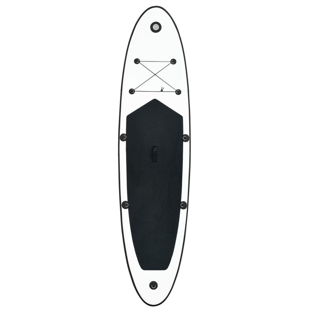 vidaXL Inflatable Stand Up Paddleboard Set Black and White 2728. Picture 3