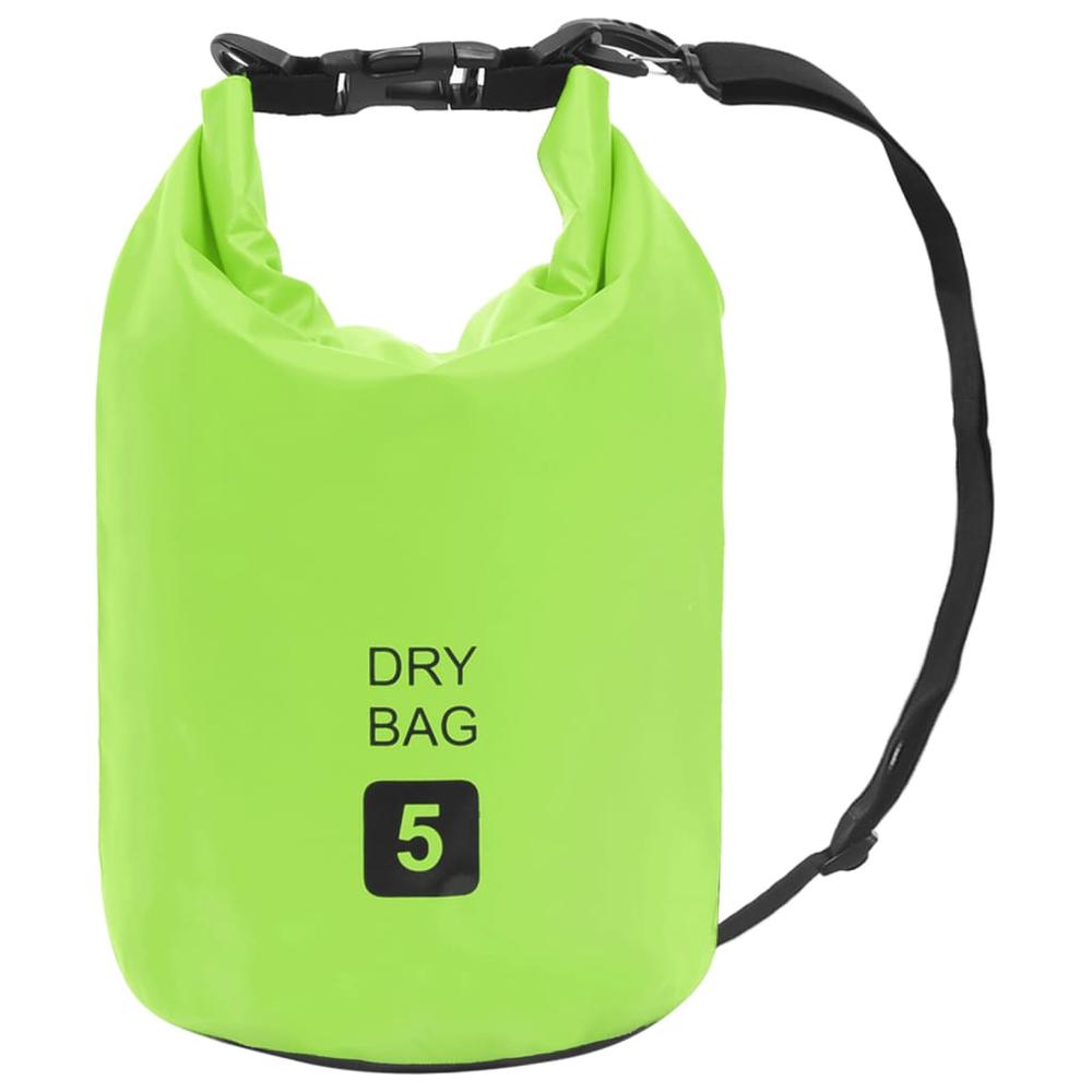 vidaXL Dry Bag Green 1.3 gal PVC 2779. The main picture.