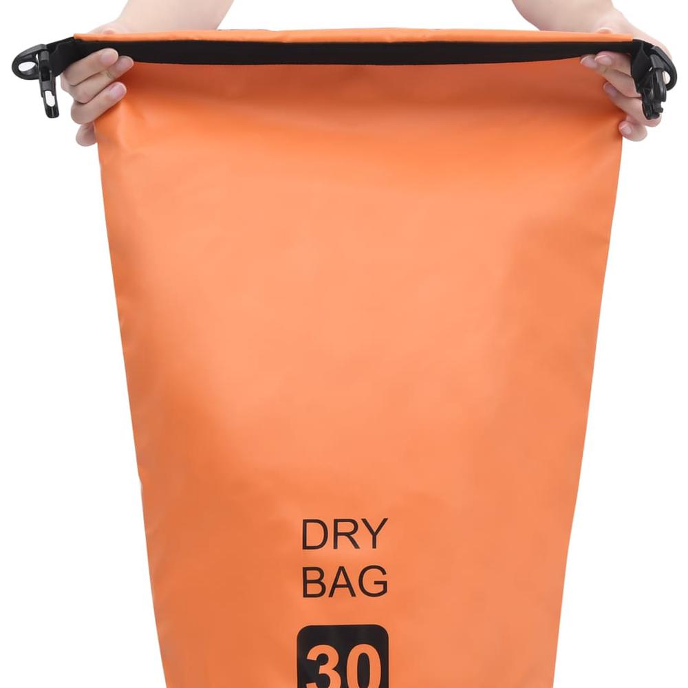 vidaXL Dry Bag Orange 7.9 gal PVC 2791. Picture 2
