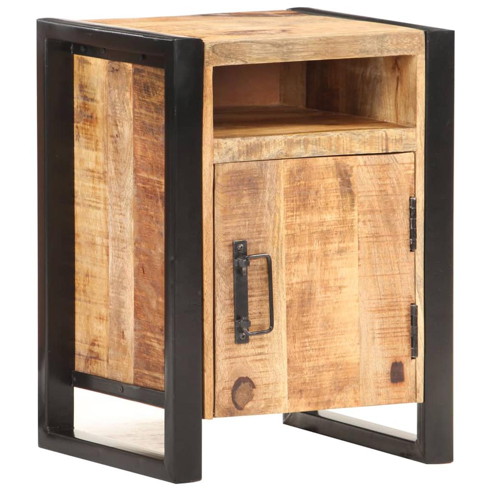 vidaXL Bedside Cabinet 15.7"x13.8"x21.7" Solid Mango Wood, 321567. Picture 1