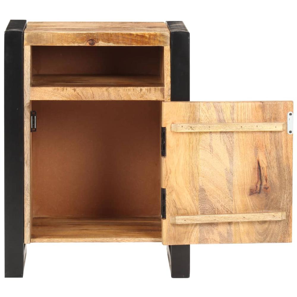 vidaXL Bedside Cabinet 15.7"x13.8"x21.7" Solid Mango Wood, 321567. Picture 4