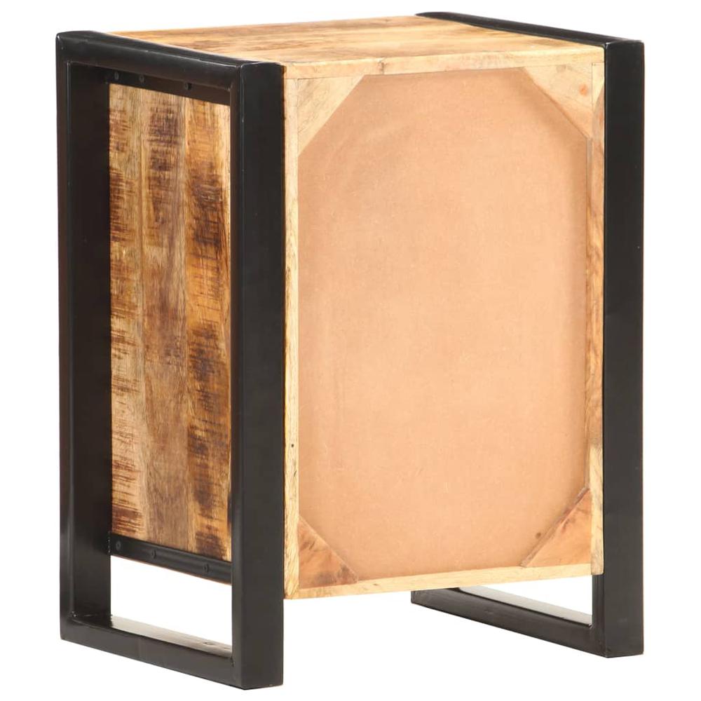 vidaXL Bedside Cabinet 15.7"x13.8"x21.7" Solid Mango Wood, 321567. Picture 5