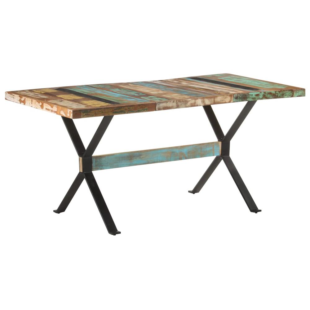 Dining Table 63"x31.5"x29.9" Solid Reclaimed Wood. Picture 10