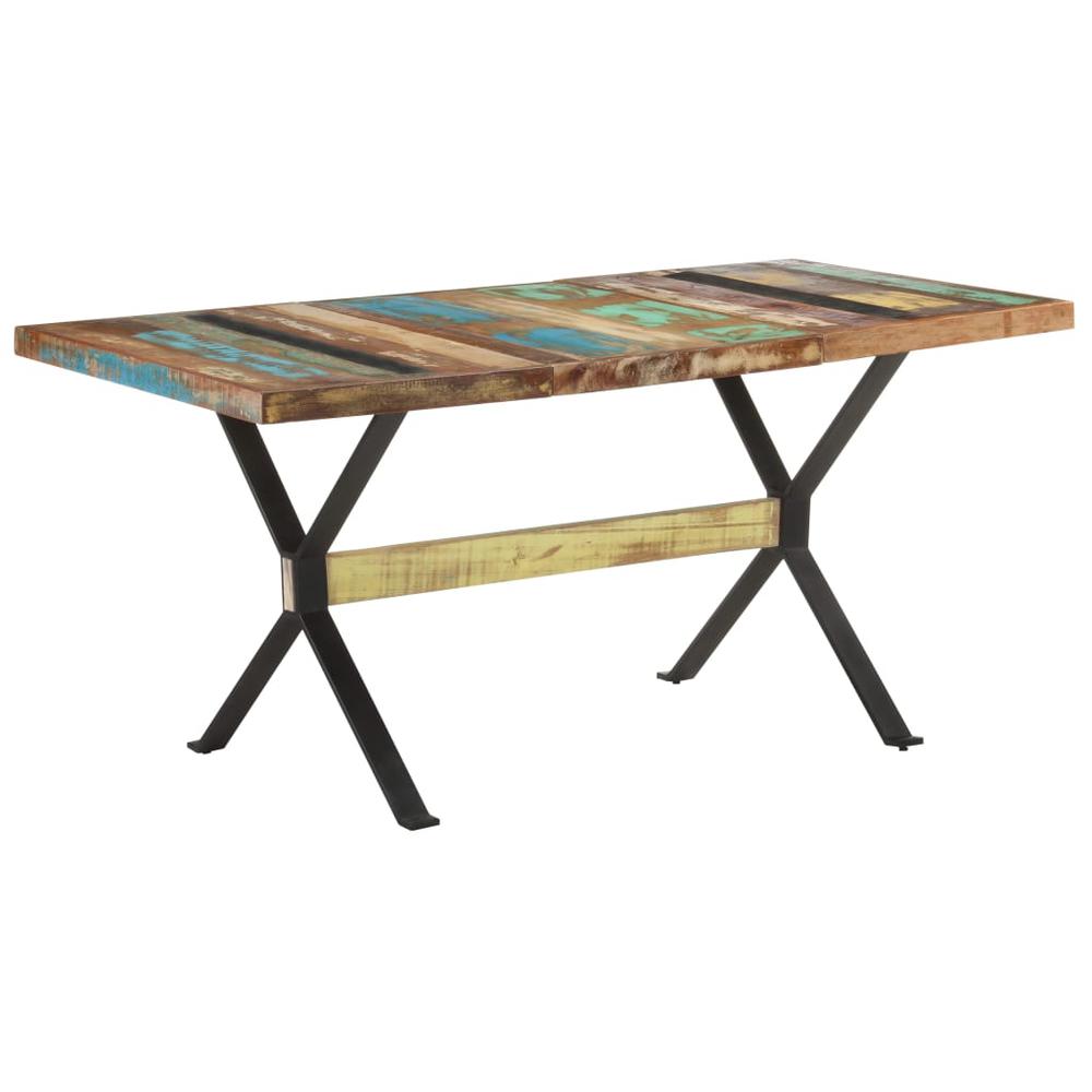 Dining Table 63"x31.5"x29.9" Solid Reclaimed Wood. Picture 7