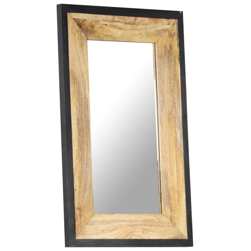 vidaXL Mirror 31.5"x19.7" Solid Mango Wood, 321630. Picture 8