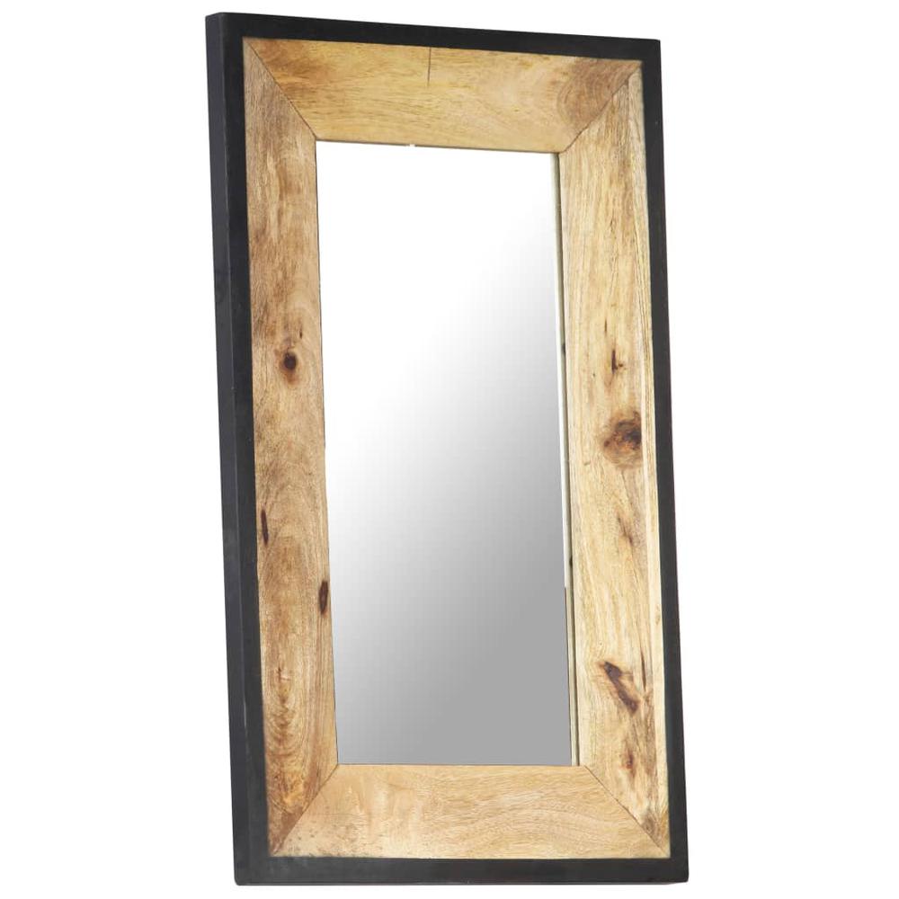 vidaXL Mirror 31.5"x19.7" Solid Mango Wood, 321630. Picture 9