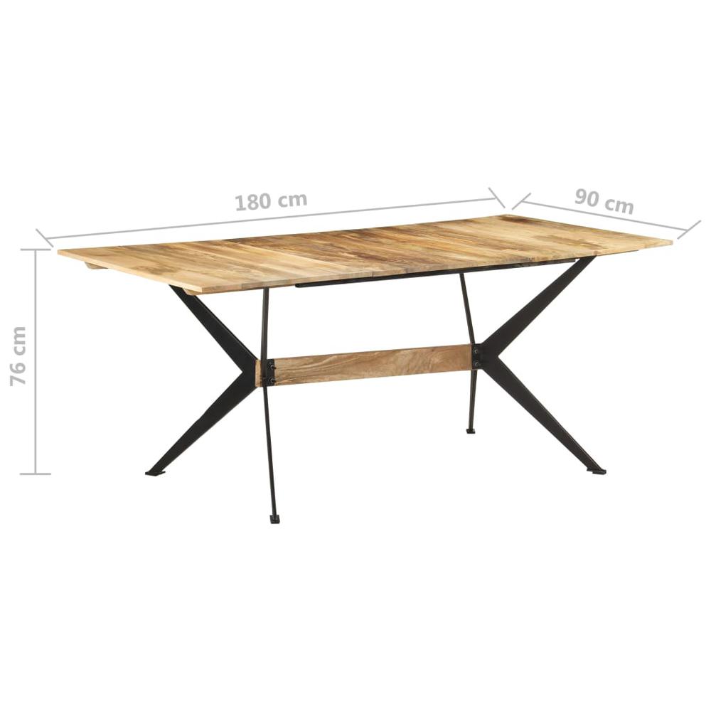 Dining Table 70.9"x35.4"x29.9" Solid Mango Wood. Picture 5