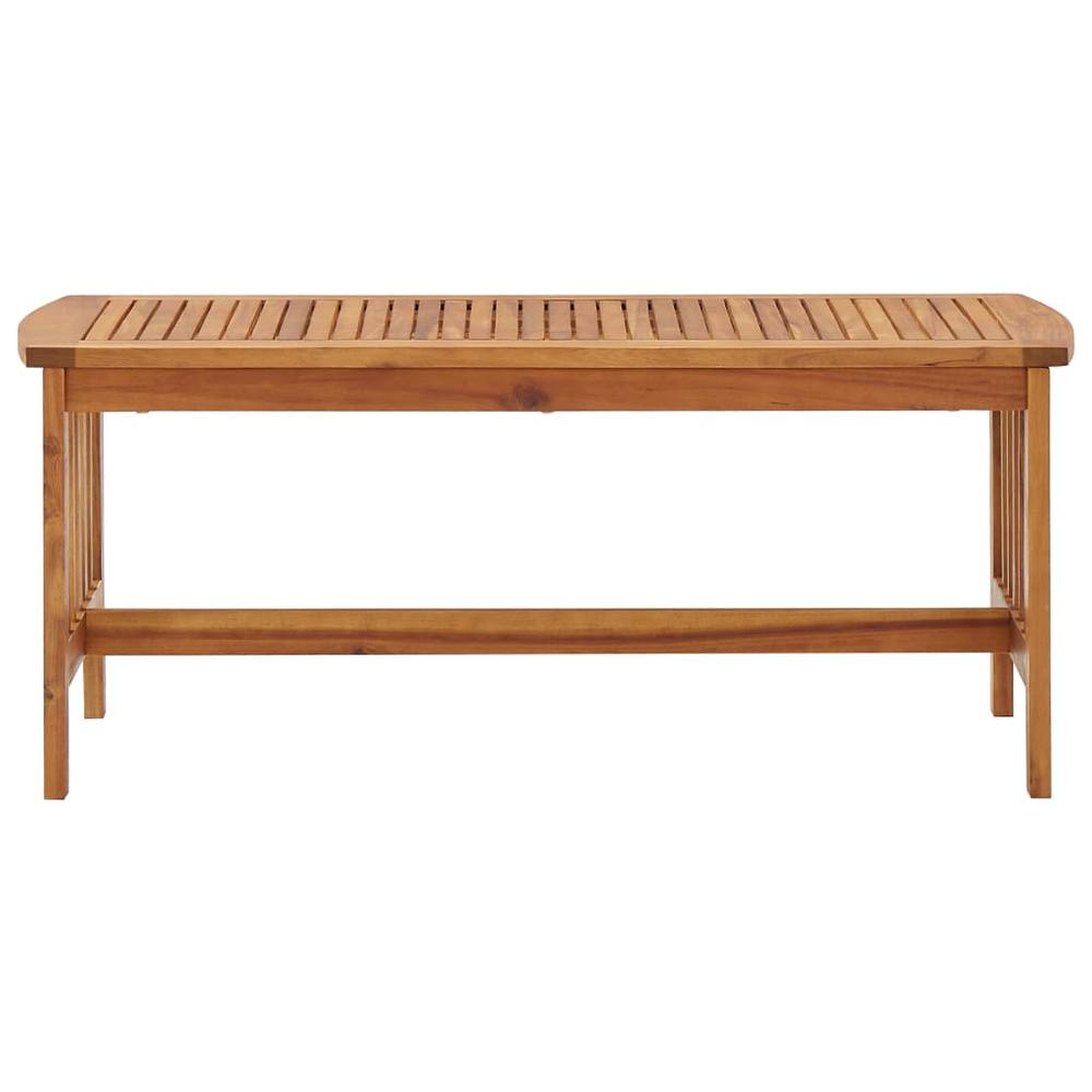 vidaXL Coffee Table 40.2"x19.7"x16.9" Solid Acacia Wood, 310255. Picture 2