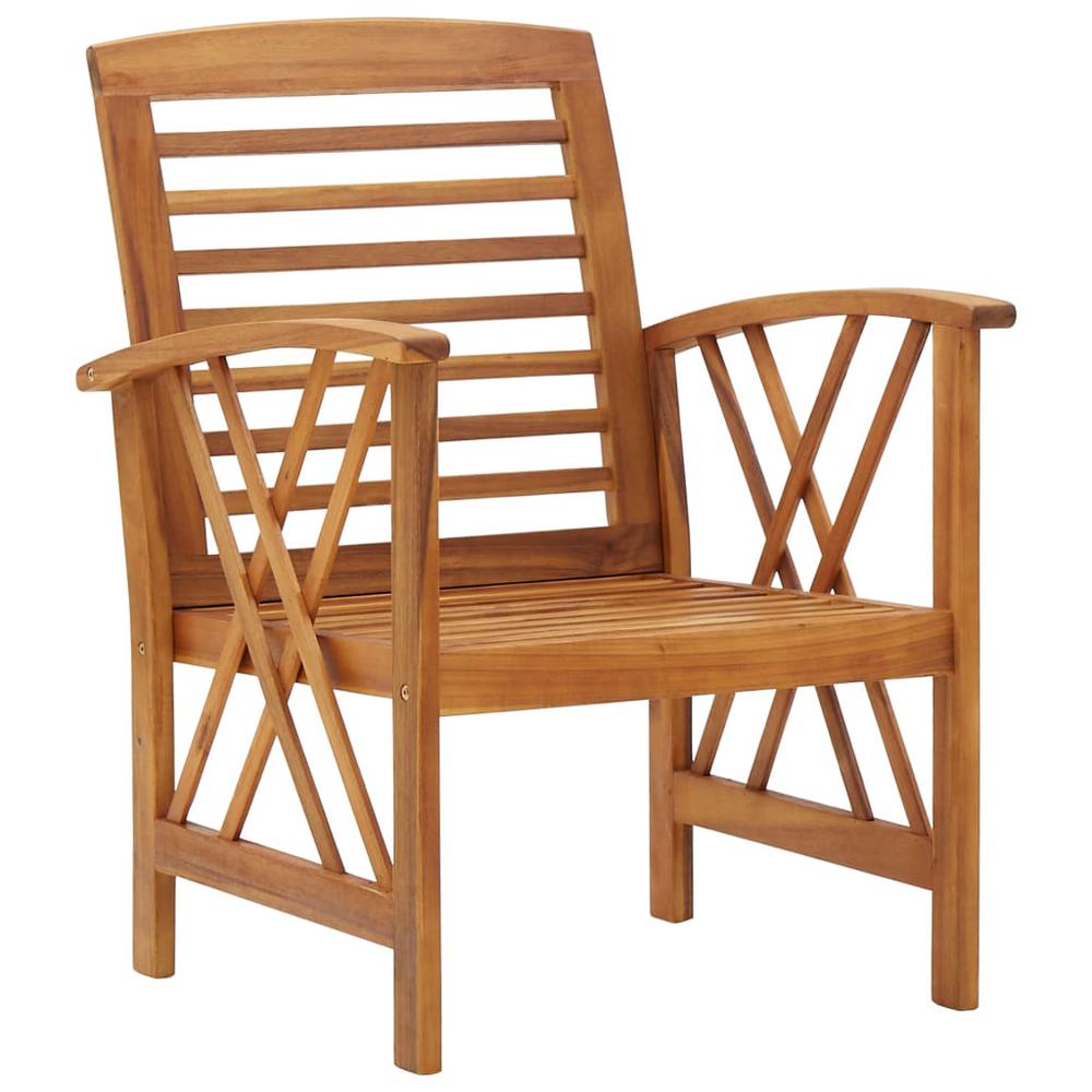 vidaXL Garden Chairs 2 pcs Solid Acacia Wood, 310266. Picture 2
