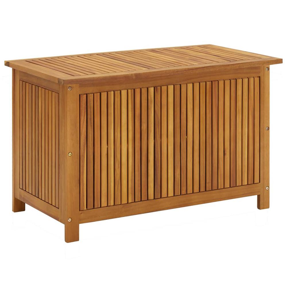 vidaXL Patio Storage Box 35.4"x19.7"x22.8" Solid Wood Acacia. Picture 1