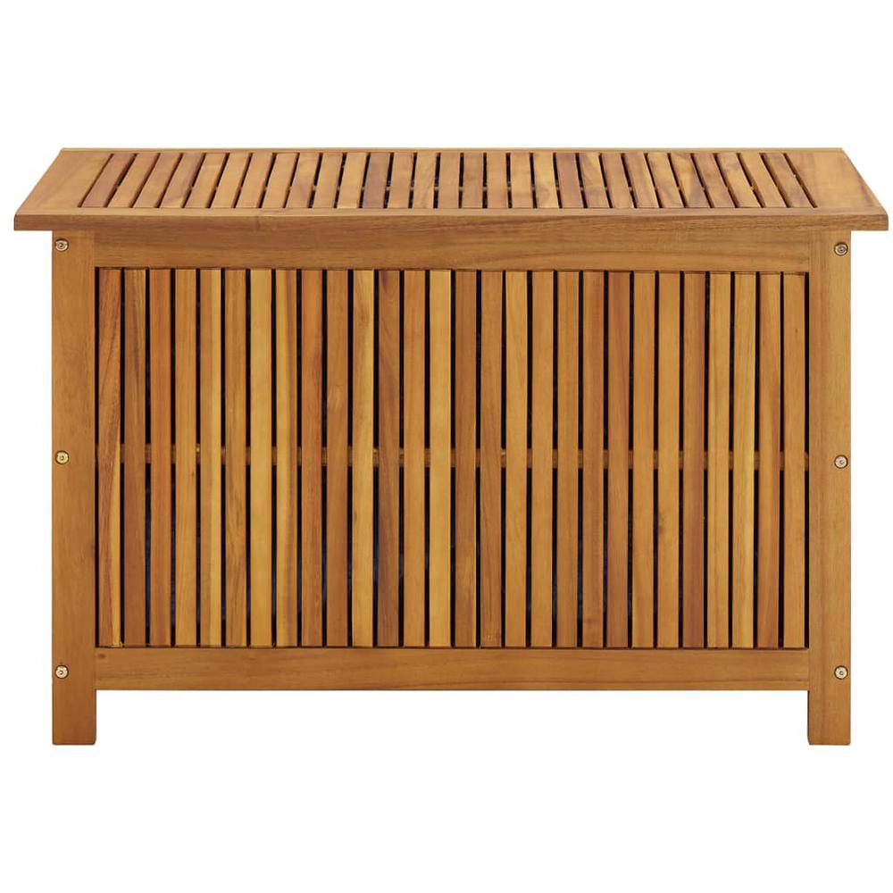 vidaXL Patio Storage Box 35.4"x19.7"x22.8" Solid Wood Acacia. Picture 3