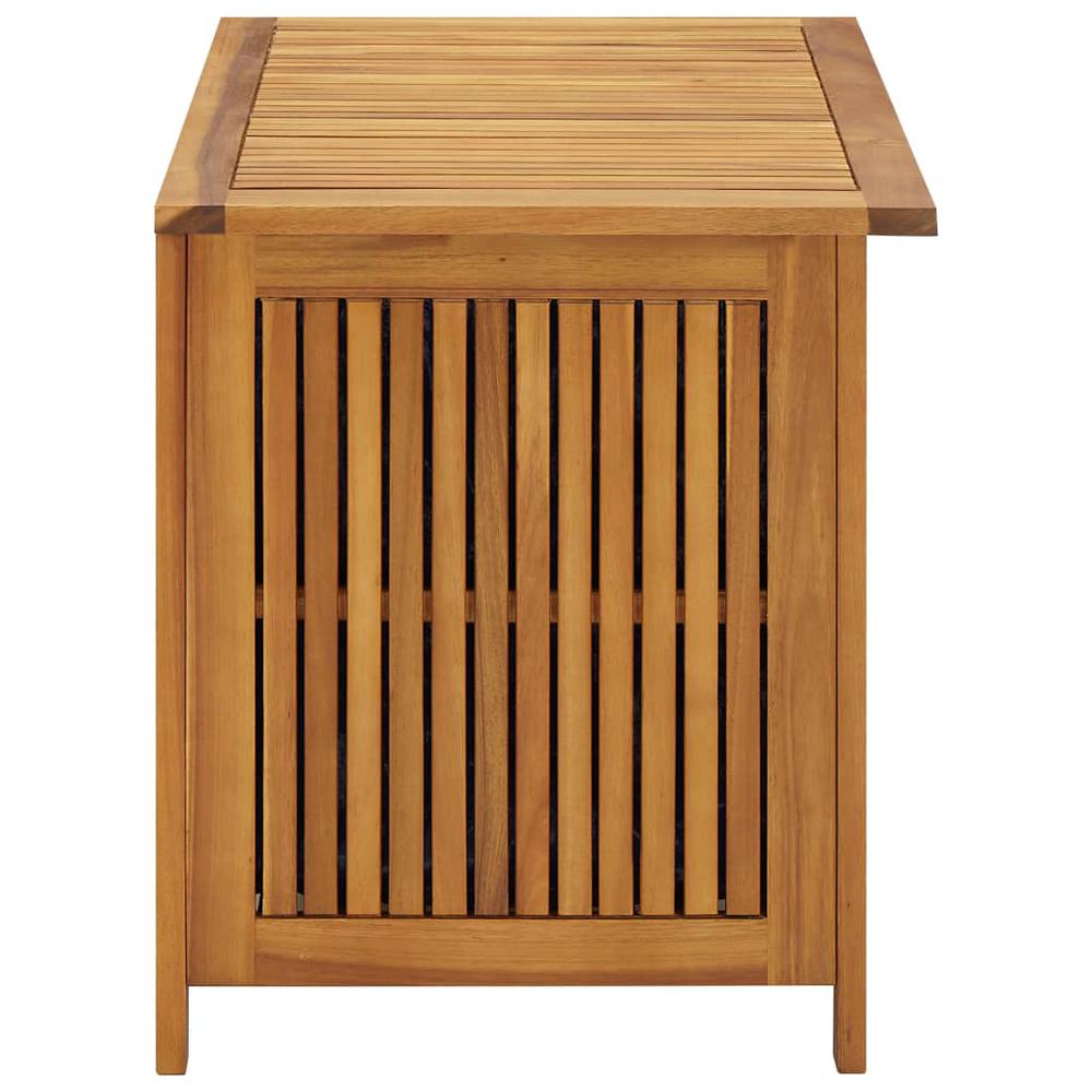 vidaXL Patio Storage Box 35.4"x19.7"x22.8" Solid Wood Acacia. Picture 4