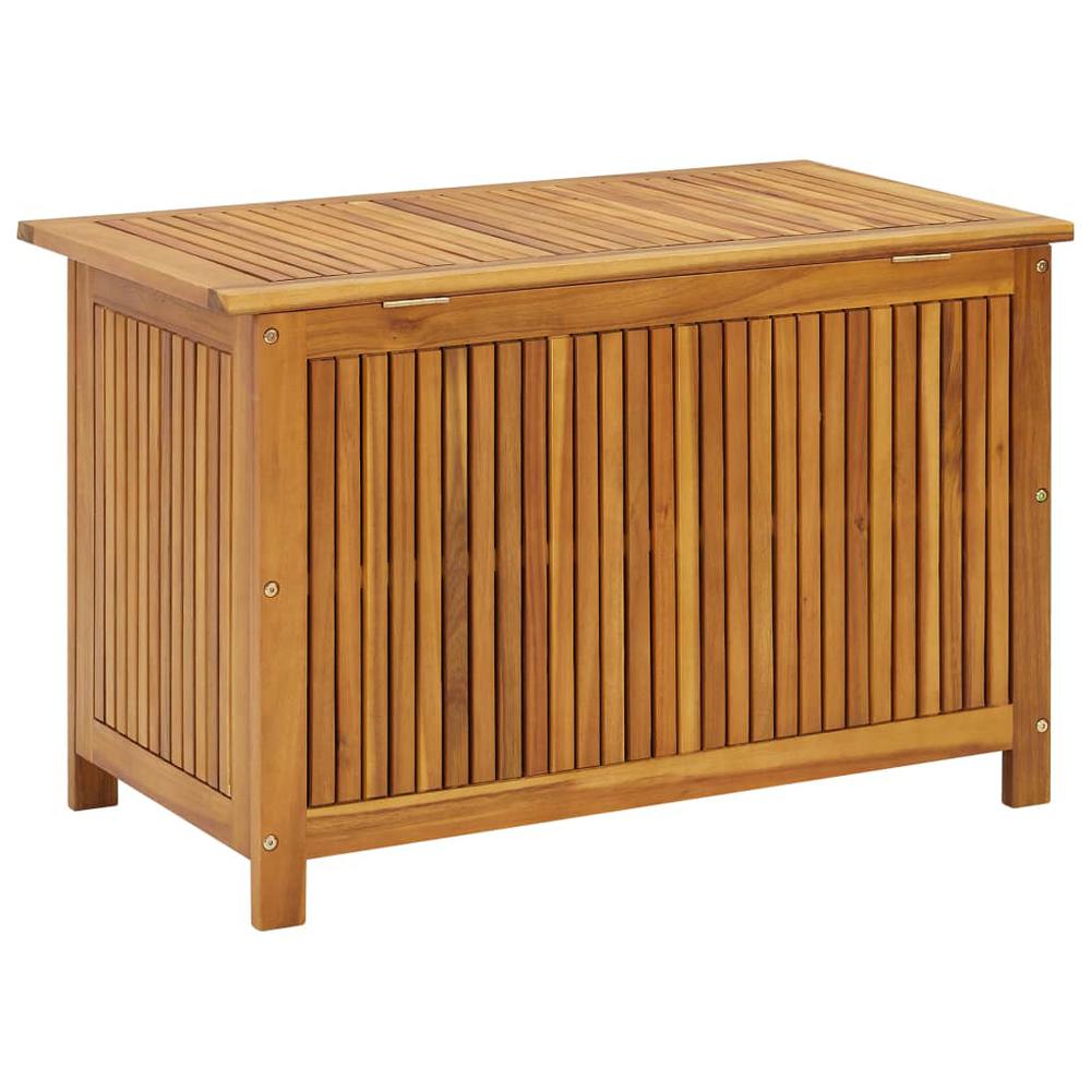 vidaXL Patio Storage Box 35.4"x19.7"x22.8" Solid Wood Acacia. Picture 5
