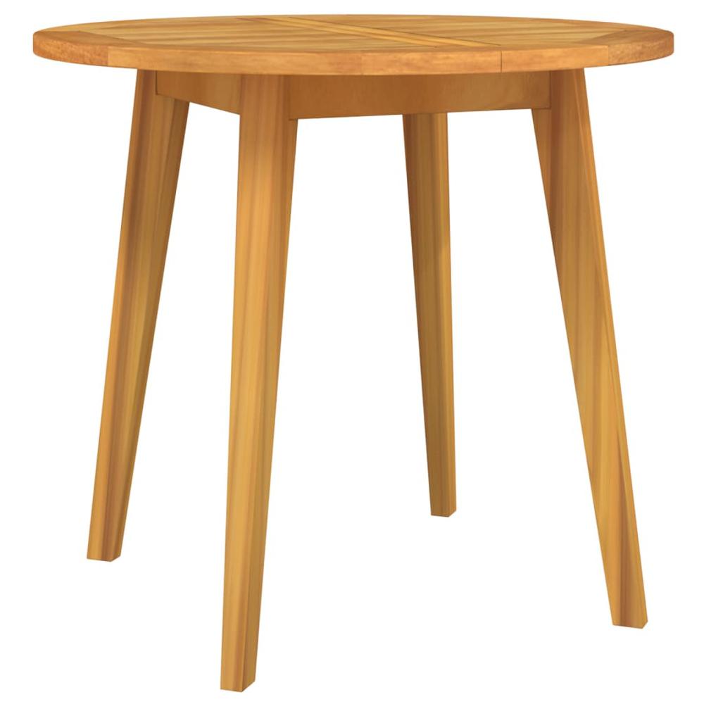 Patio Table Ã˜33.5"x29.5" Solid Wood Acacia. Picture 1