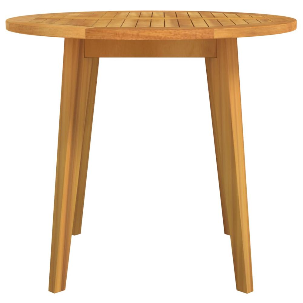 Patio Table Ã˜33.5"x29.5" Solid Wood Acacia. Picture 2