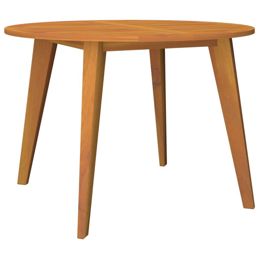 Patio Table Ã˜43.3"x29.5" Solid Wood Acacia. Picture 1